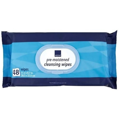 Abena Pre-Moistened Cleansing Wipes - 12 packs, 48 each 