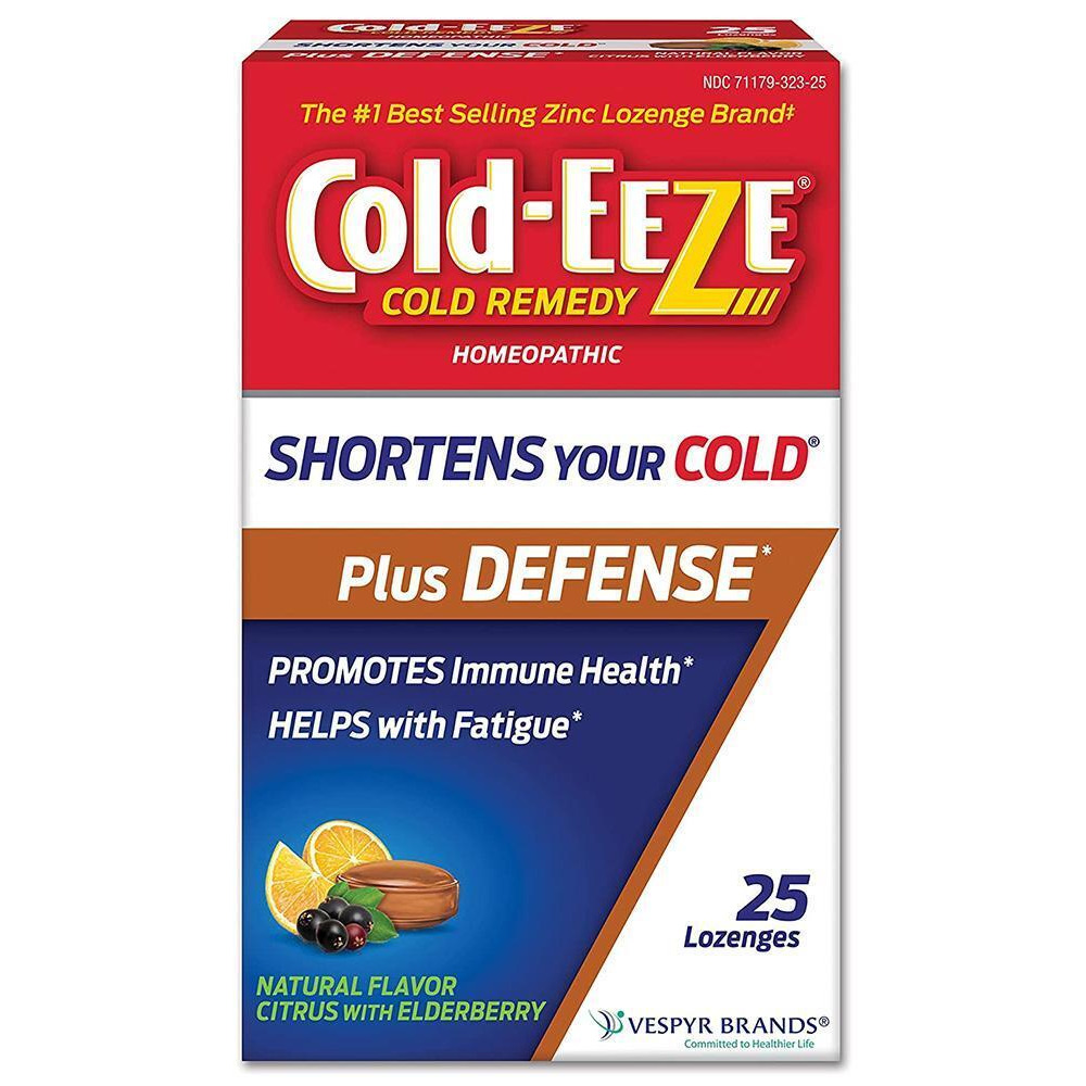 Cold-Eeze Cold Remedy Plus Defense Lozenges Citrus with Elderberry - 25 Ct.