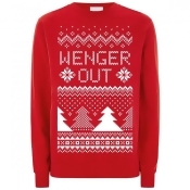 Cup Of Tees Unisex 'Wenger Out' Christmas Jumper Cup Of Tees Unisex 'Wenger Out' Christmas Jumper