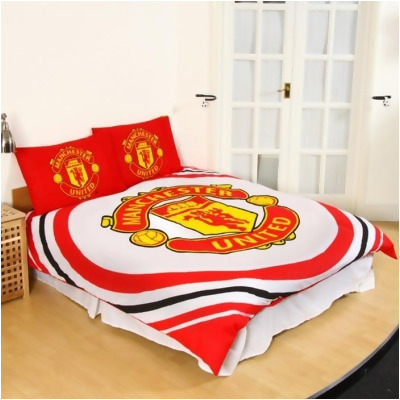 Manchester United Fc Official Reversible Pulse Double Duvet Set