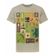 Minecraft Childrens/Boys Official Explorer Short Sleeved T-Shirt Minecraft Childrens/Boys Official Explorer Short Sleeved T-Shirt