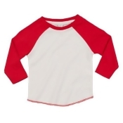 Babybugz Baby Unisex Organic Cotton Baseball T-Shirt Babybugz Baby Unisex Organic Cotton Baseball T-Shirt