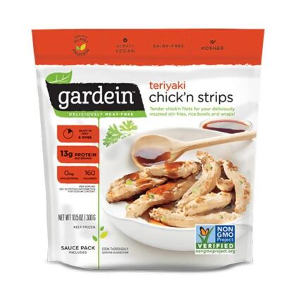 免運!【Gardein】8包 照燒雞肉風味條-五辛素 (2023.04.22) 300g/包 
