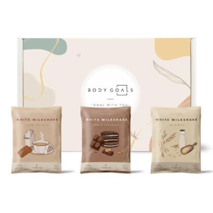 免運!【Body Goals】Body Miracle 飽飽控卡白奶昔｜巧酥可可、紅茶拿鐵、燕麥堅果 30g / 一包隨手包 