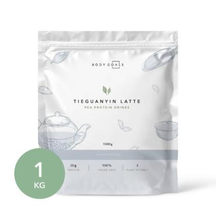 免運!【Body Goals】全素多效豌豆蛋白飲 - 1 KG大包裝 | 觀音拿鐵、靜岡抹茶 1KG/袋 (2袋64份,每份32.5元) 
