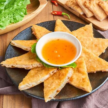 免運!【饗福】月亮蝦餅-4種口味任選 240g/片,直徑19cm,厚度1cm (50片,每片71.6元) 