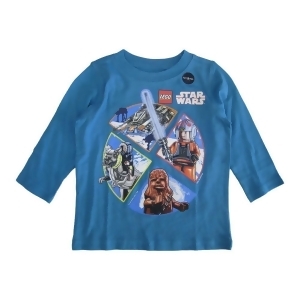 Lego Baby Boys Blue Star Wars Minifigures Print Long Sleeve T-Shirt 12-18M - 18 Months