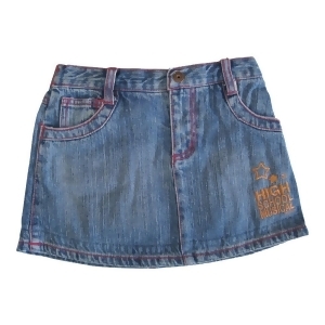 Disney Little Girls Blue High School Musical Star Embroidery Denim Skirt 4-6X - 6