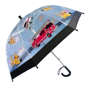 Foxfire Boys Fire Rescue Clear Dome Umbrella - All