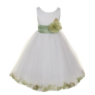 2t flower girl dress white