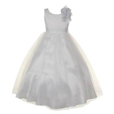 girls white occasion dress