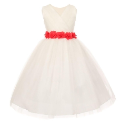 coral junior bridesmaid dresses