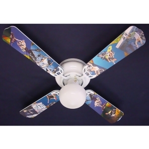 Radical Skateboarding Print Blades 42in Ceiling Fan Light Kit - All
