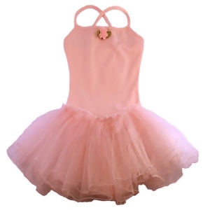 Reflectionz Pink Rosette Tutu Leotard Dance Dress Toddler Girl 2T-8 - 2T