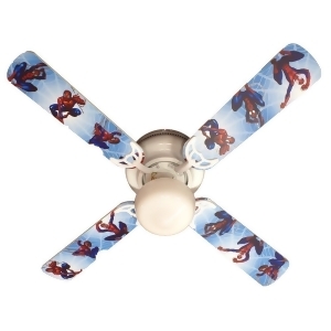 Children's 42in Ceiling Fan Light Spiderman Blade Kit - All