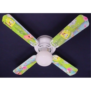 Nickelodeon Sponge Bob Print Blades 42in Ceiling Fan Light Kit - All