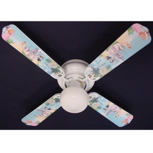 Disney's Princess Castle Print Blades 42in Ceiling Fan Light Kit - All