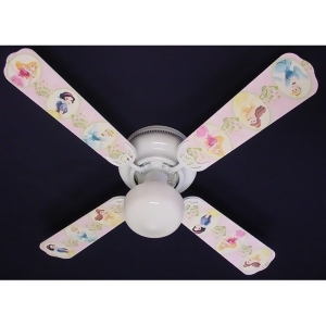 Disney's Princess Pink Flower Print Blades 42in Ceiling Fan Light Kit - All