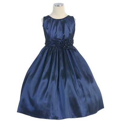 girls navy christmas dress