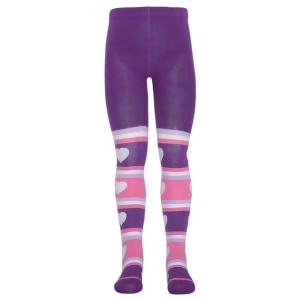 Kellys Kids Purple Pink Cotton Nylon Spandex Tights Little Girl Xxs-l - XXSmall (6-18M)