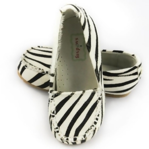 Foxpaws Zebra Ava Leather Toddler Girl Loafers Shoe 6-10 - 9 Toddler