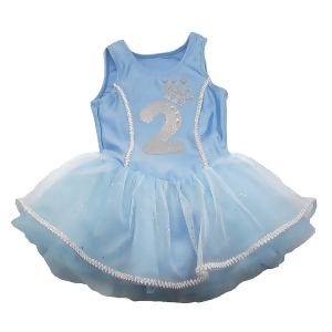 Reflectionz Blue Silver Princess Birthday Tutu Dress Girls 12M-3t - 12 Months