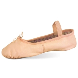Danshuz Little Girls Pink Soft Leather Rose Ballet Shoes Size 6.5-3 - 1 Kids