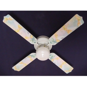 Light Green Disney Tinkerbelle Print Blades 42in Ceiling Fan Light Kit - All