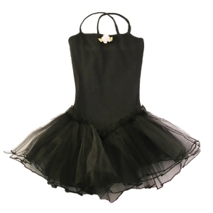 Reflectionz Black Rosette Tutu Leotard Dance Dress Toddler Girl 2T-8 - 8