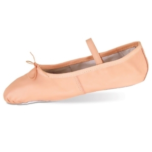 Danshuz Toddler Little Girls Pink Deluxe Leather Ballet Shoes Size 6-3 - 9 Toddler