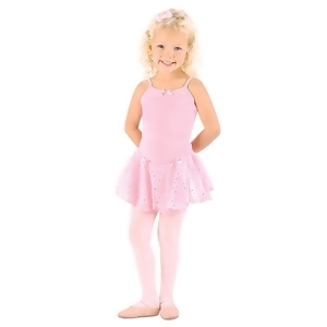 Danshuz Little Girl Pink Camisole Dots Skirt Ballet Leotard Size 2-10 - 2T/4T