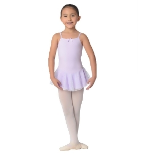 Danshuz Little Girls Lavender Camisole Sparkling Dots Layer Dance Dress 2-6 - 4/6