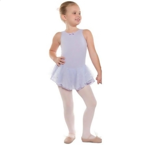 Danshuz Little Girl Lavender Tank Dots Skirt Ballet Leotard Size 2-10 - 2T/4T