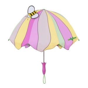 Kidorable Girls Yellow Child Size Lightweight Lotus Flowers Umbrella - All
