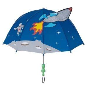 Kidorable Boys Blue Child Size Lightweight Space Hero Umbrella - All