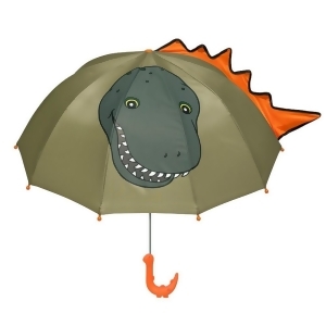 Kidorable Boys Green Child Size Lightweight Dinosaur Umbrella - All