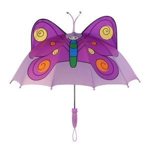 Kidorable Girls Purple Child Size Lightweight Ears Butterfly Umbrella - All