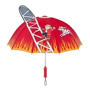 Kidorable Boys Red Child Size Lightweight Fireman Umbrella - All