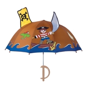 Kidorable Boys Brown Child Size Lightweight Pirate Umbrella - All