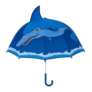 Kidorable Boys Blue Child Size Lightweight Dolphin Umbrella - All