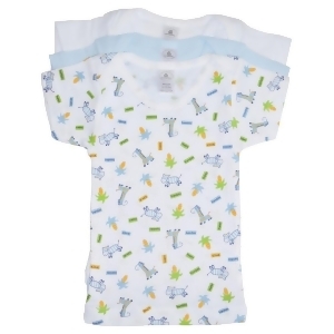 Bambini Baby Boys Multi Color Variety Short Sleeve Lap 3-Pack T-Shirts Nb-24m - Newborn
