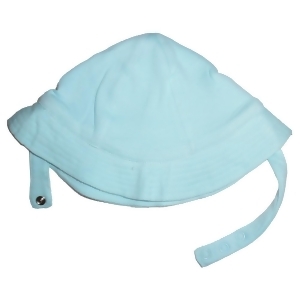 Bambini Baby Unisex Aqua Cotton Interlock Snap Chin-Strap Sun Hat 0-12M - 0-6 Months
