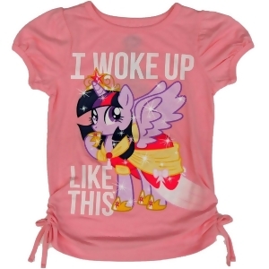 Hasbro Little Girls Pale Pink My Little Pony Short Sleeved T-Shirt 4-6X - 4