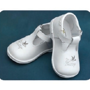 Angels Garment Baby Girls White Mary Jane Christening Shoes Size 1-7 - 3 Baby