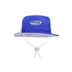 Sun Emporium Boys Blue Logo Print Adjustable Strap Wide Brim Sun Hat Xs-m - XS (6M-3Y)