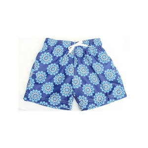 Azul Big Boys Blue Drawstring Waist Stylized Pinwheel Swim Shorts 8-14 - 14