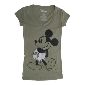 Disney Womens Green Disney Mickey Mouse Short Sleeve Shirt S-xl - XS