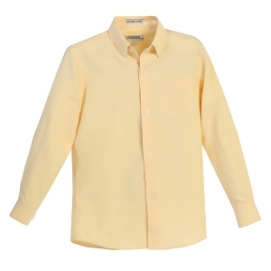 Gioberti Big Boys Yellow Chest Pocket Long Sleeved Oxford Dress Shirt 8-18 - 18