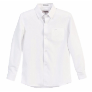 Gioberti Little Boys White Chest Pocket Long Sleeved Oxford Dress Shirt 4-7 - 4