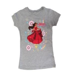 Disney Little Girls Grey Elena Of Avalor Lead With Kindness T-Shirt 5-6X - 4/5